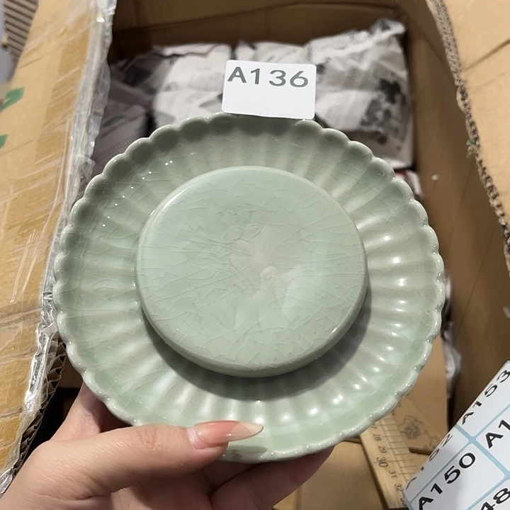 Y***Y瓷片茶摆件工艺品摆件666