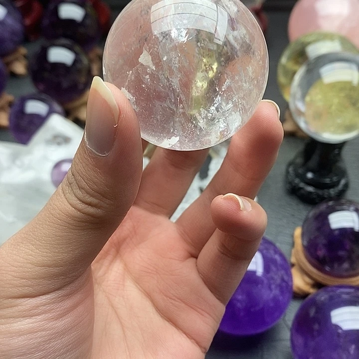 未镶嵌摆件水晶直径4.9厘米