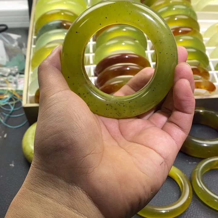 蛇纹石玉合金手镯57