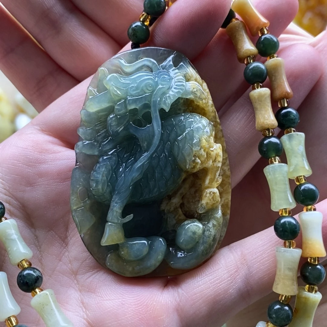 【闪购商品】岫玉颈饰未镶嵌麒麟