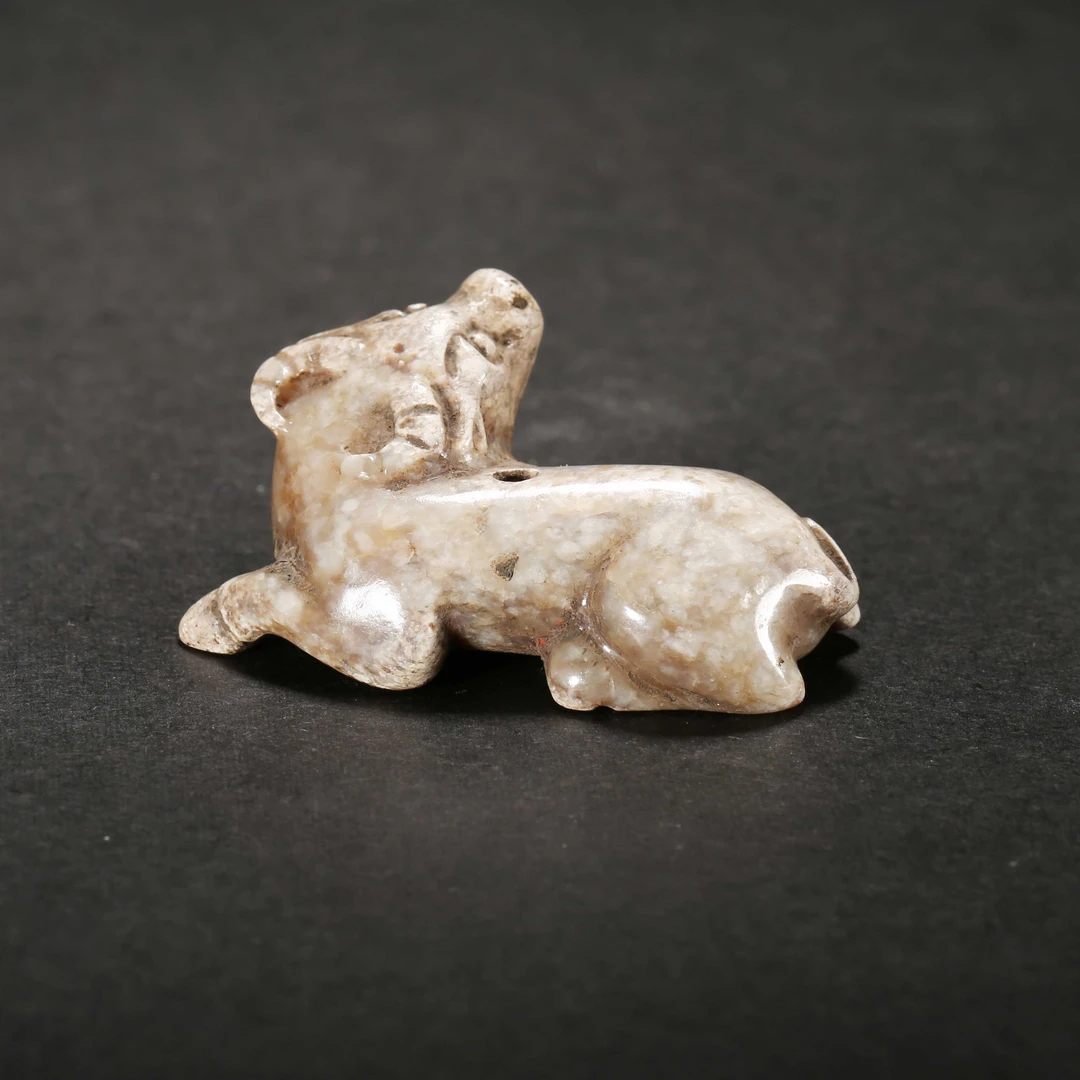 明代/白玉牛坠/JAQ25072416/收藏/【济文阁】