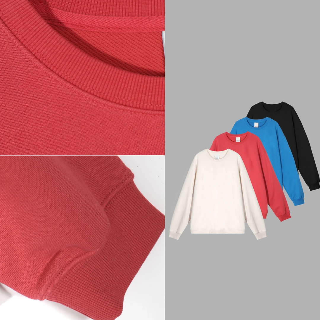 凯特丝蓓3417#【可大】印花圆领长袖宽松套头卫衣