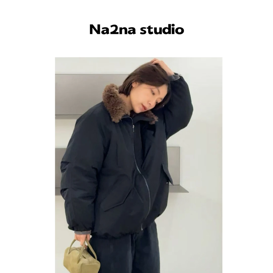 Na2na 毛领夹克鸭鸭 （No退换）