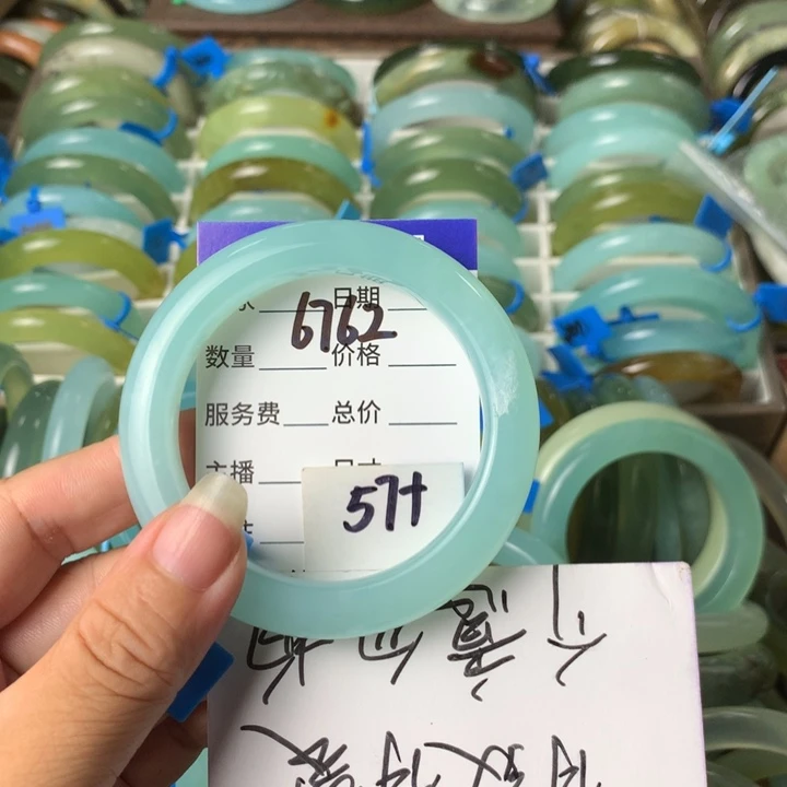 未镶嵌蛇纹石玉手镯6762