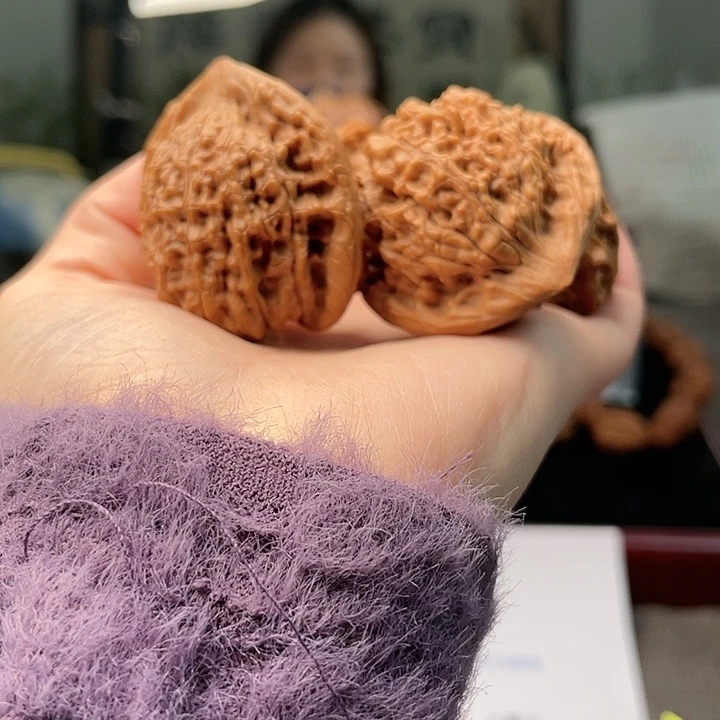 文玩核桃把件李*…全品官帽➕苹果