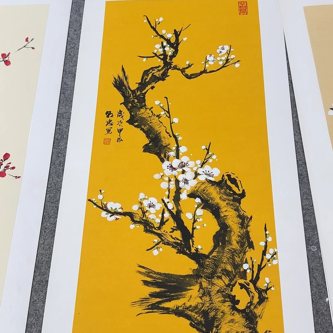 国画国画立体兰花