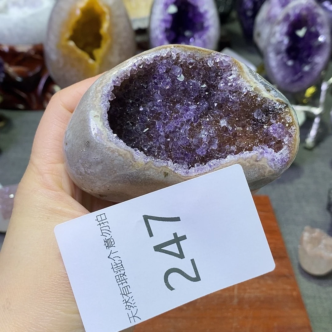 珠宝半成品紫晶未镶嵌