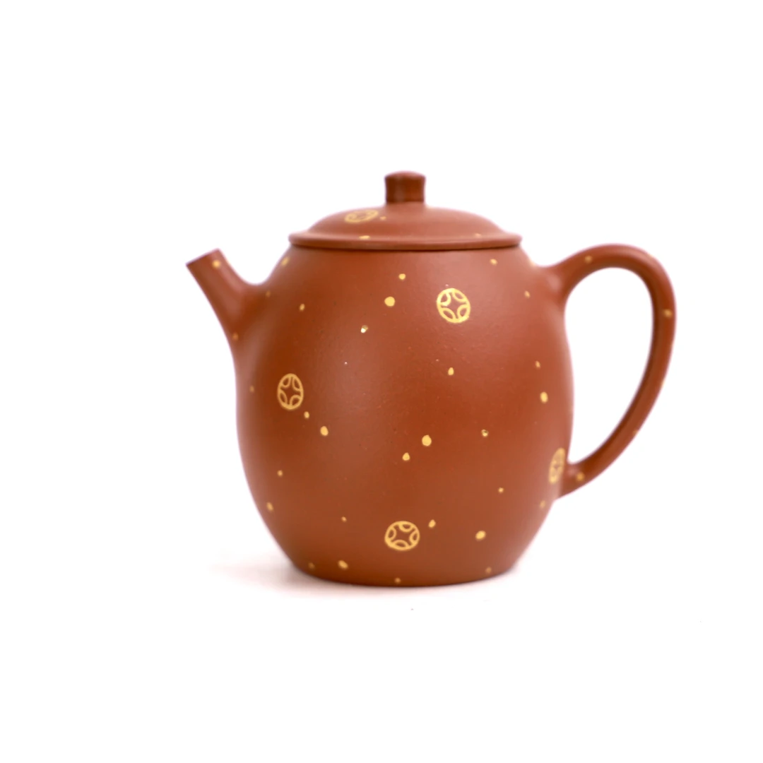 .红泥高梨精工半手内推描金170cc