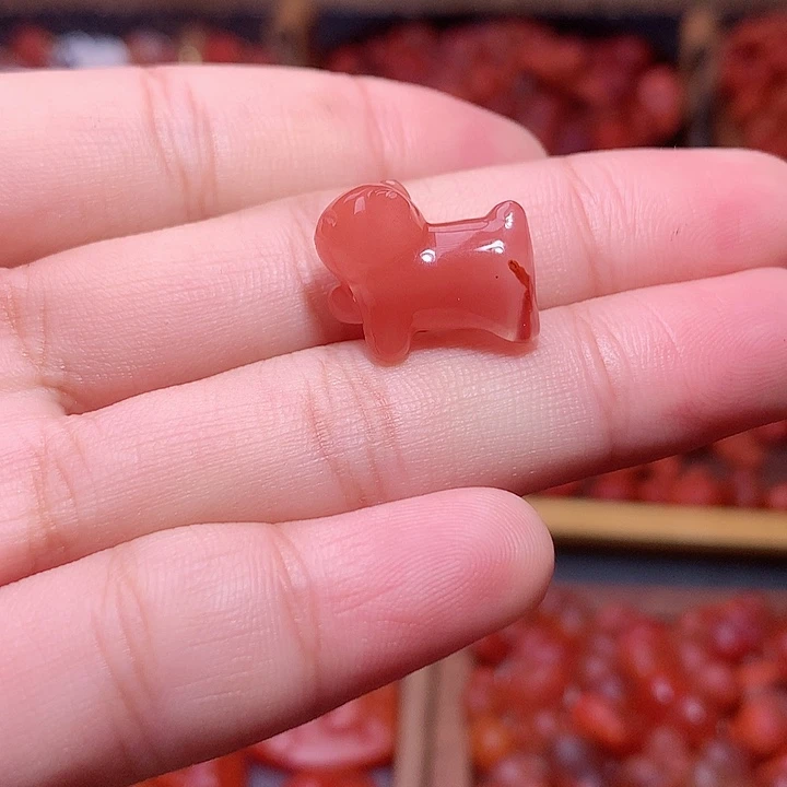 南红玛瑙未镶嵌南红溜达猫