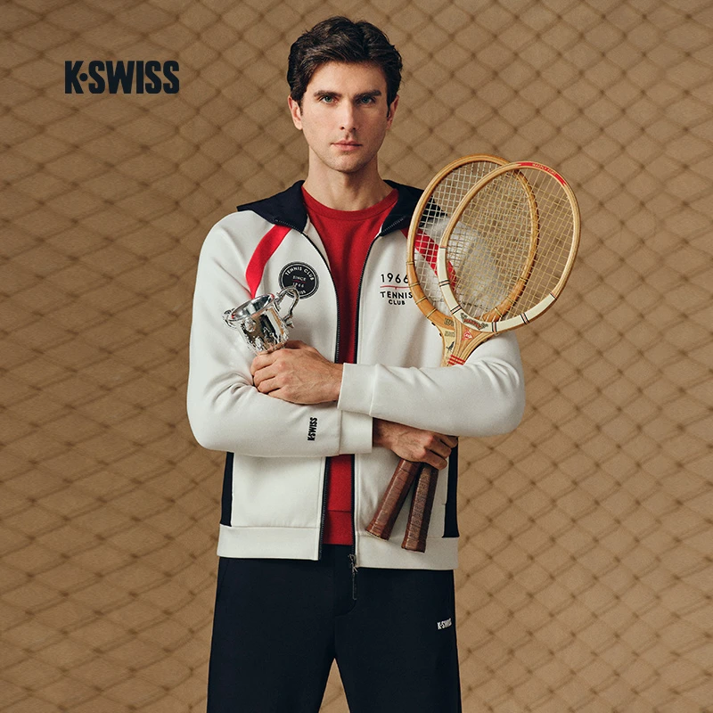 KSWISS盖世威外套男女25春季新款百搭针织情侣款网球服1011480
