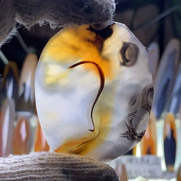 玛瑙/玉髓颈饰未镶嵌163