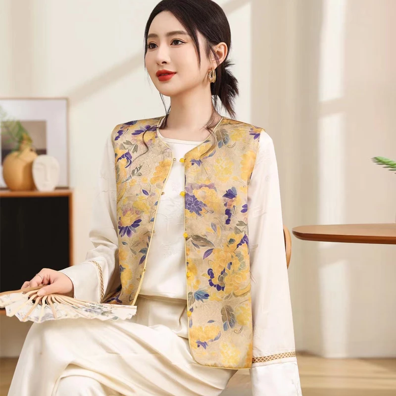 【妆锦留春】【爆款】【粉丝福利专属】宋锦马甲香云纱上衣女开衫