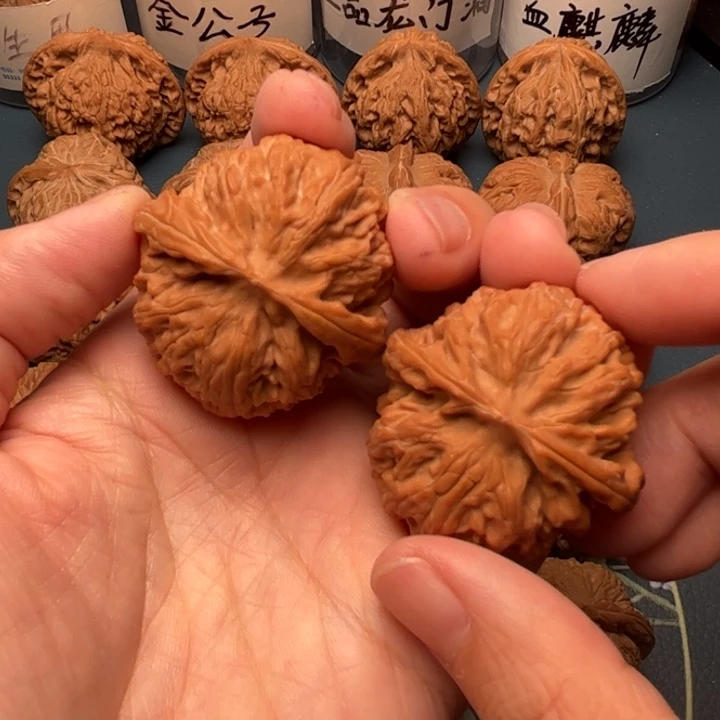 吊坠文玩核桃39闷尖苹果园全品