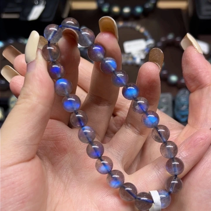 未镶嵌手链长石8mm左右