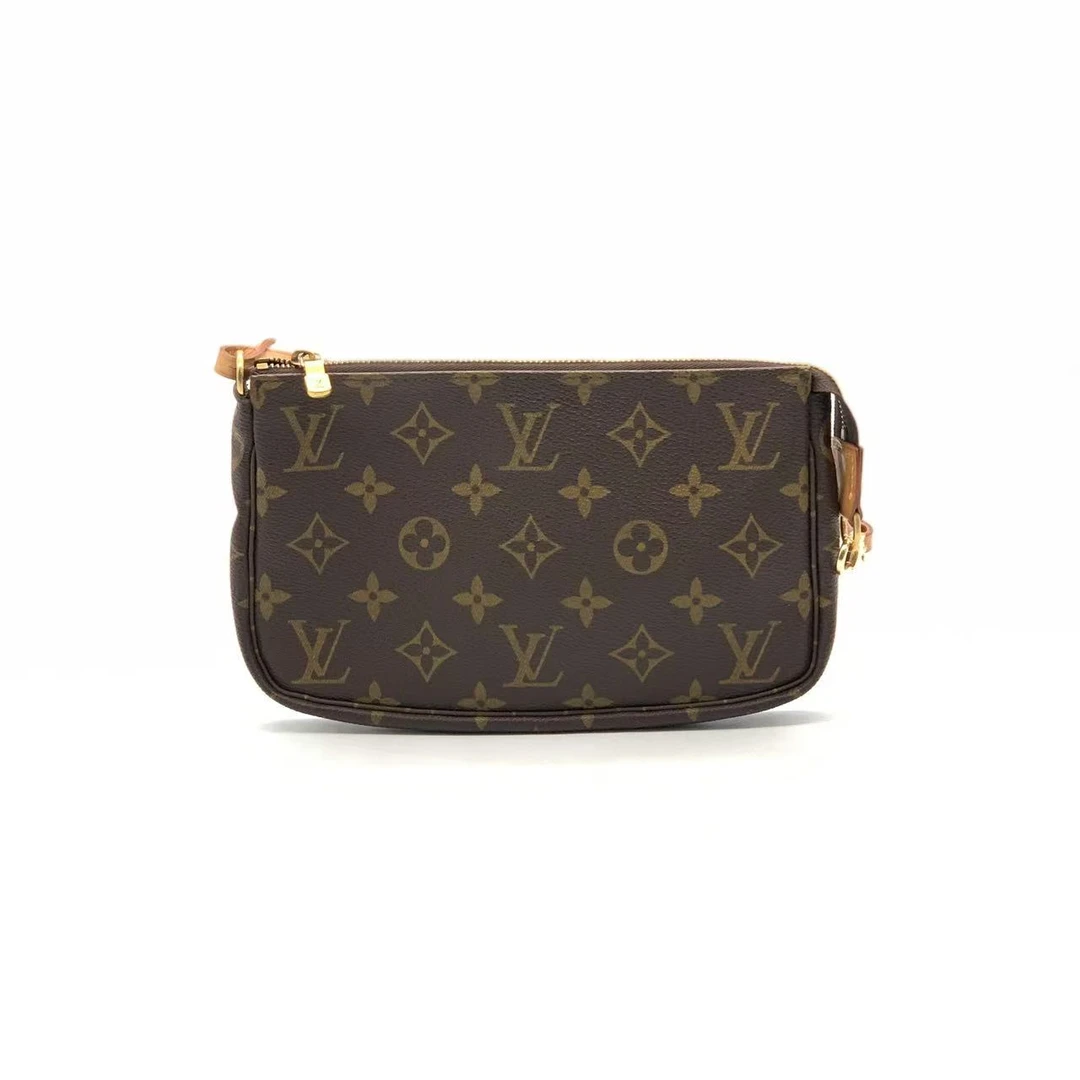 95新 LouisVuitton/路易威登  经典老花大麻将腋下包/