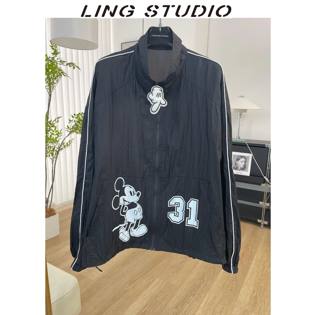 LING/STUDIO『米奇小子』夏季时尚卡通百搭休闲防晒外套5050505