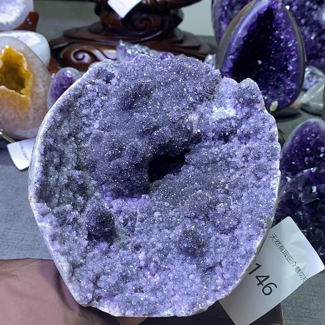 紫晶未镶嵌珠宝半成品