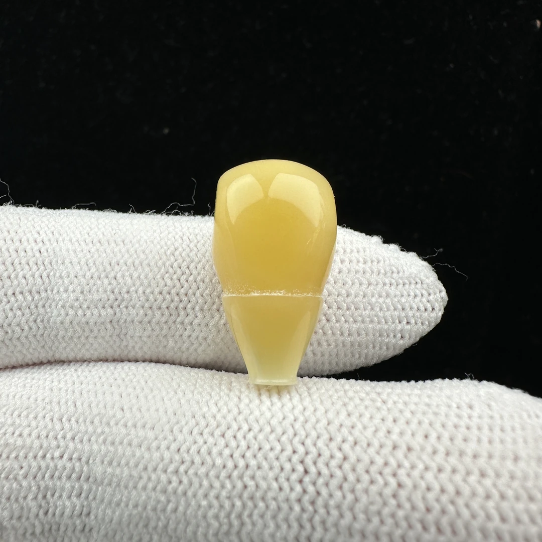 Y7205 天然原矿蜜蜡 三通 11.7*21.3mm 抖音基地质检发货