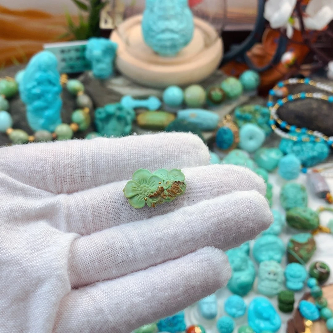 未镶嵌绿松石珠宝半成品
