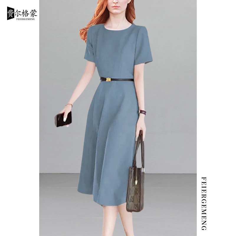 费尔格蒙夏季连衣裙长裙2025年新款上档次夏季中长款裙子漂亮显瘦