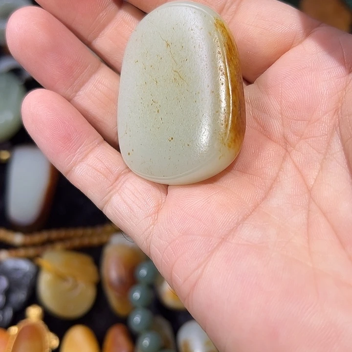 和田玉未镶嵌吊坠(不含链)