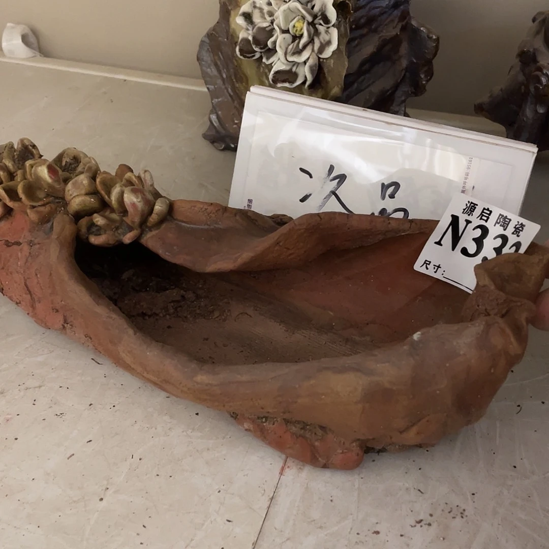 紫砂花盆景德镇陶瓷多肉332