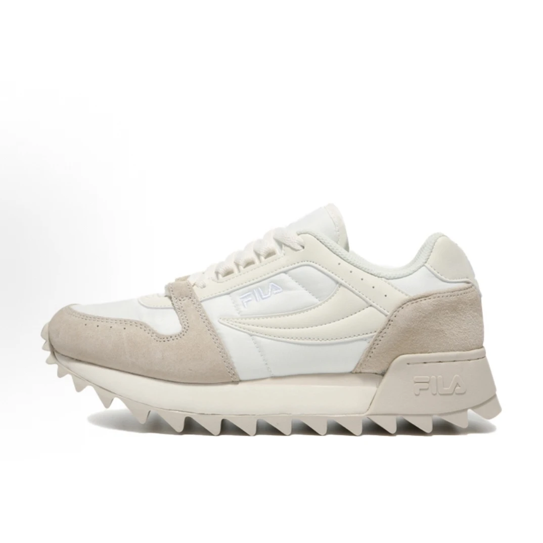 15.Fila 斐乐 复古阿甘低帮运动鞋奶油色1RM01580D920