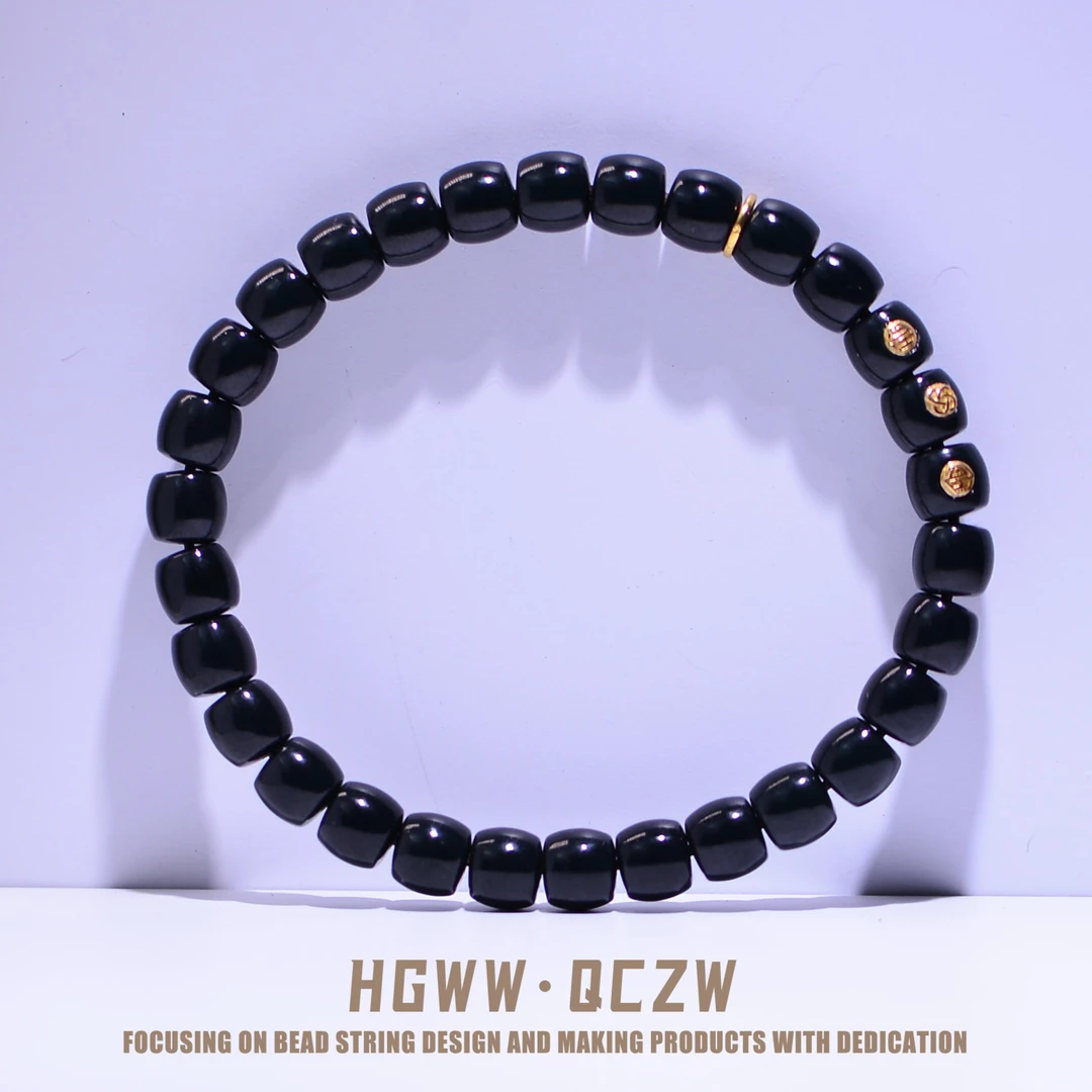 「深蓝玉调」和田玉青玉 青葵 深蓝调 叠戴7mm手串