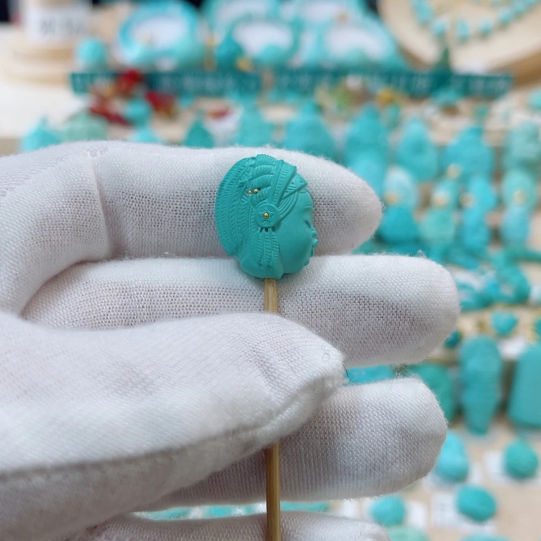 绿松石珠宝奇石未镶嵌