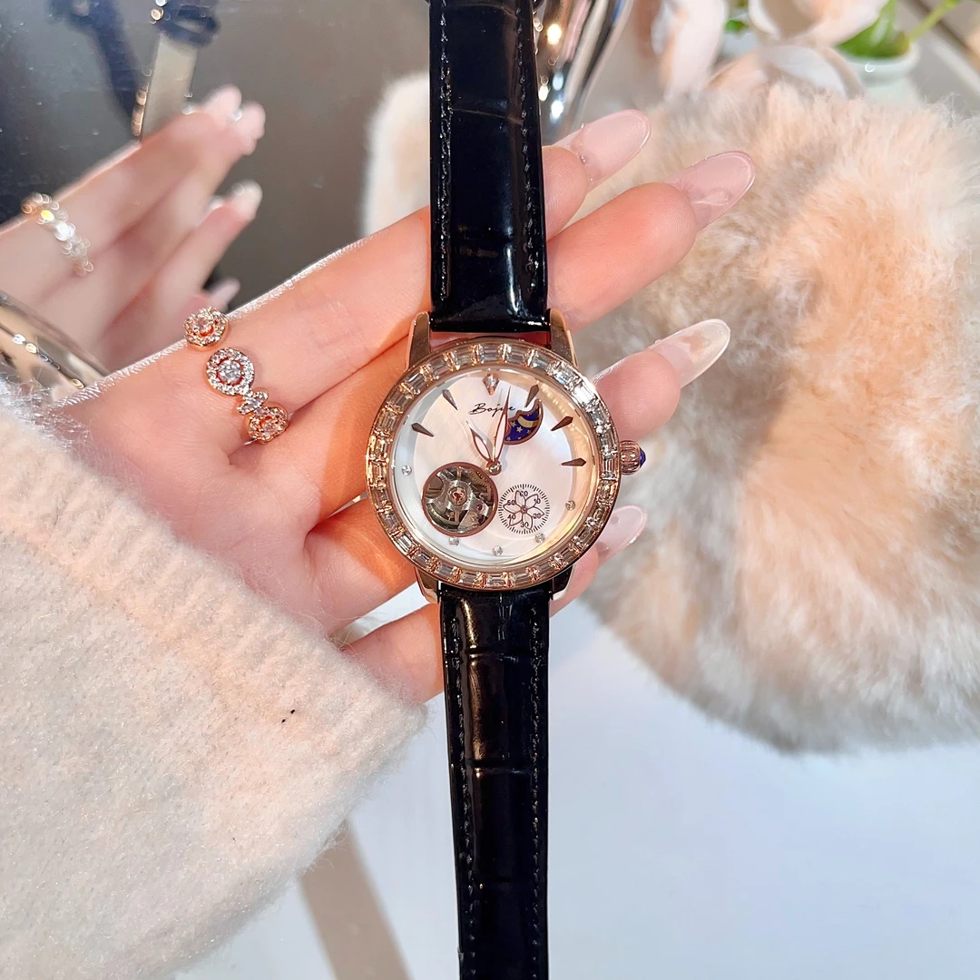 TIRENSE/狄伦斯中古风古董派日月星辰轻奢气质防水女手表