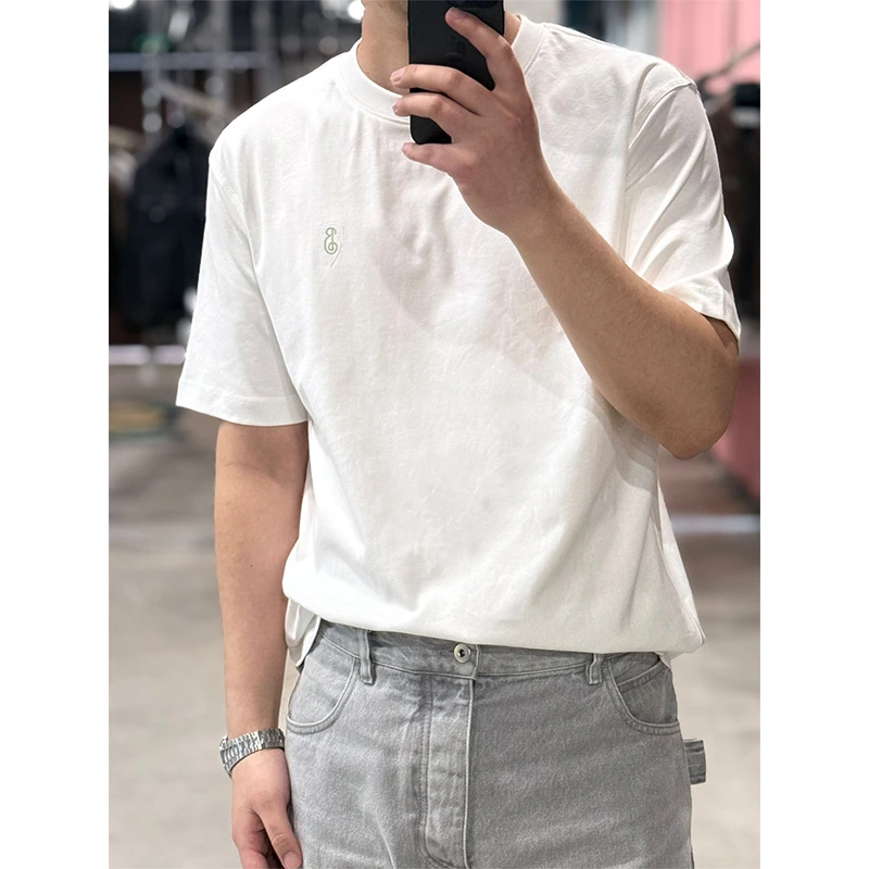 (主店)3300“英伦老钱 Clean fit液氨长绒棉”细腻丝滑 刺绣短袖T恤