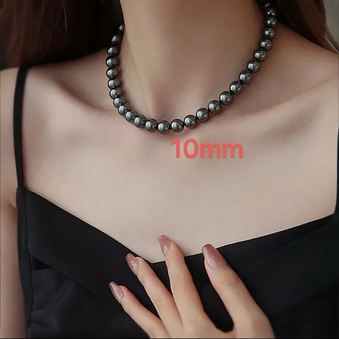 轻奢灰色项链8640