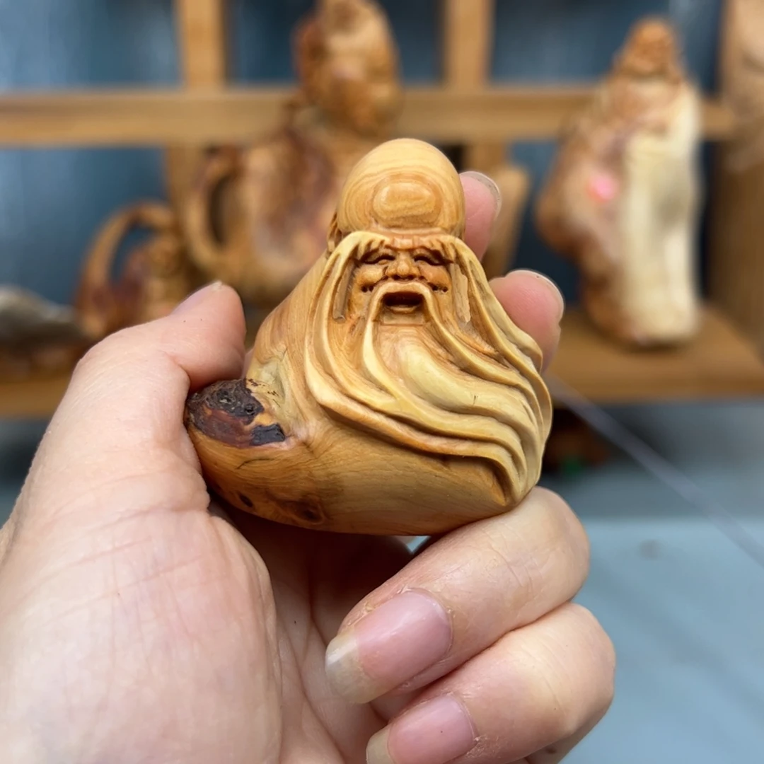 柏木崖柏木摆件手把件，