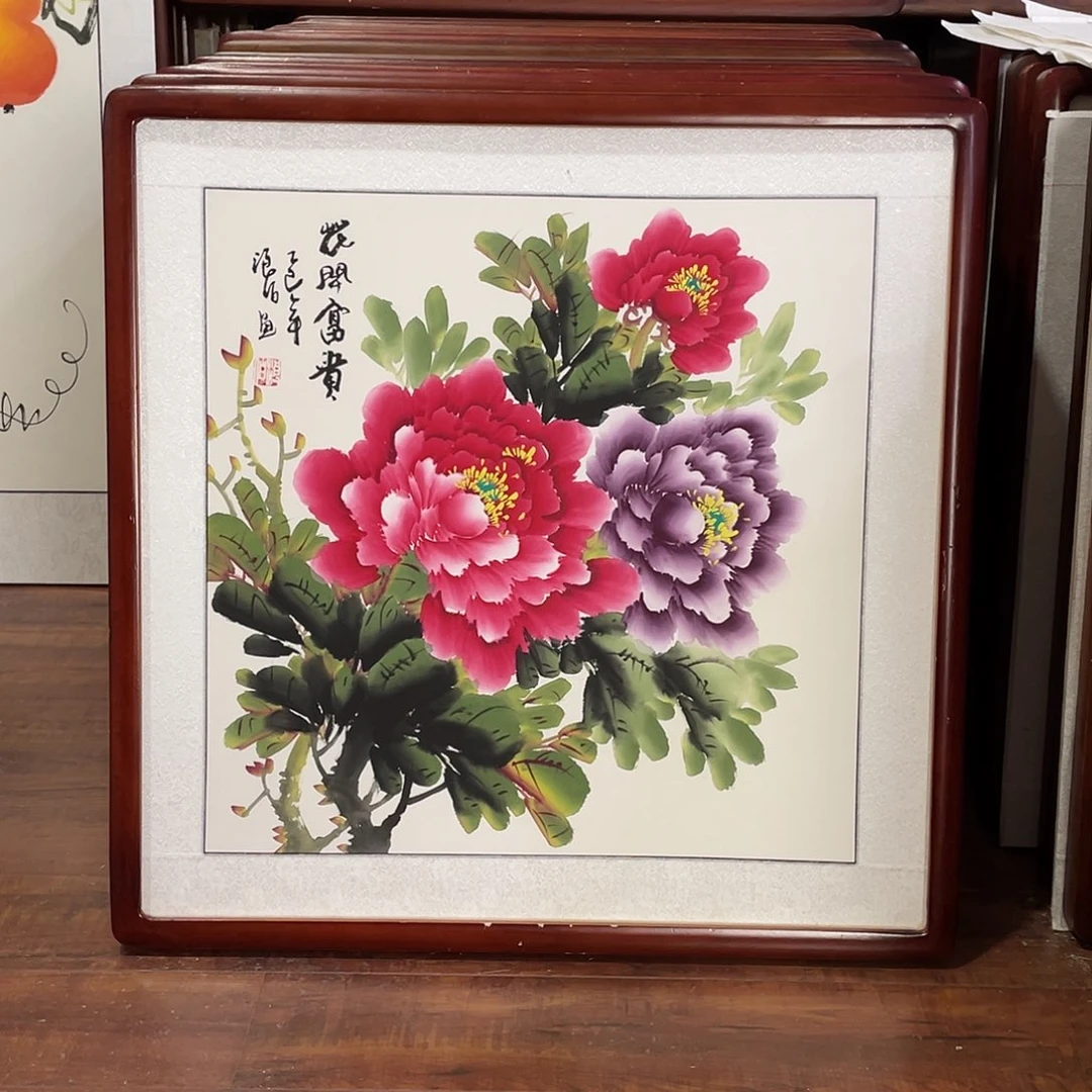 国画带框尺寸63*63厘米