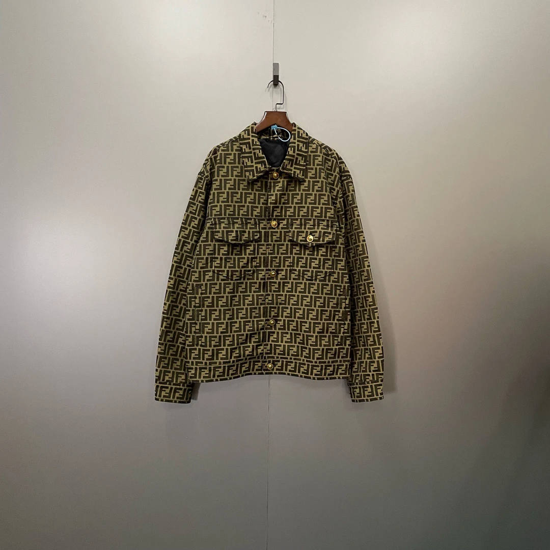 99新 FENDI/芬迪 yy 满印双F夹克 54码 206068