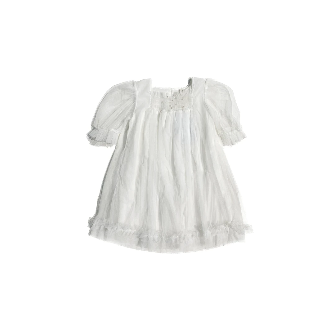 M 儿童休闲百搭时尚长袖网纱连衣裙儿童A002603