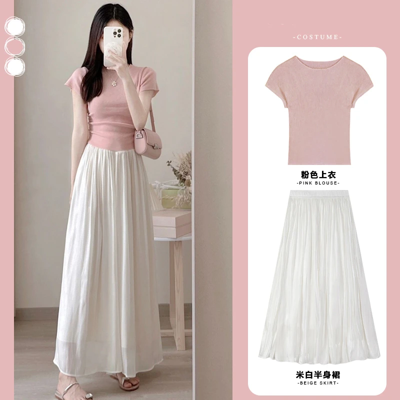 出游服装2025新款爆款洋气衣服裙子套装女夏季小众炸街高级感女装