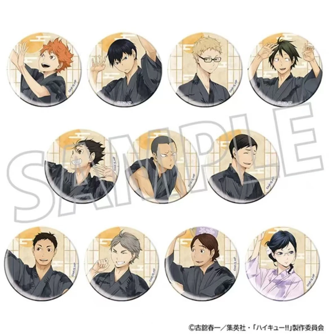 【日谷】排球少年 和纸风 浴衣吧唧 徽章 盲盒 正版