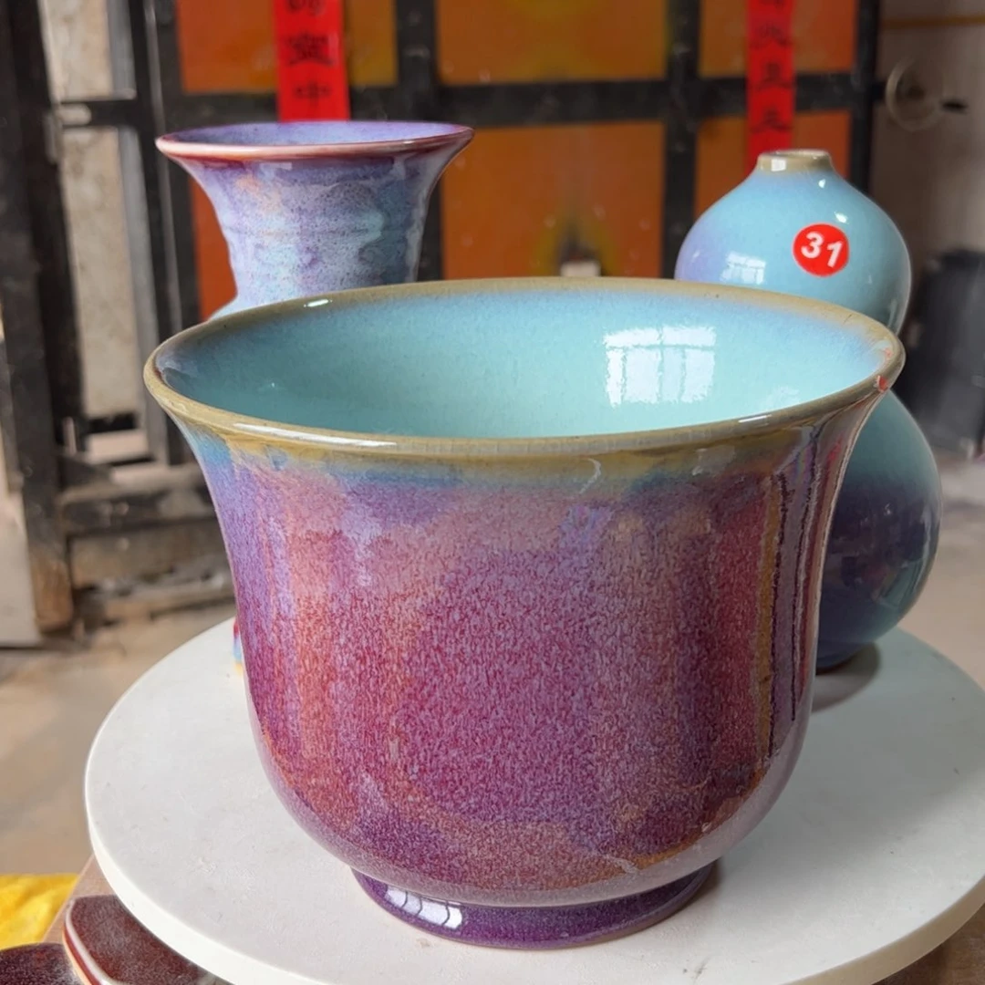 摆件郑家钧窑摆件微