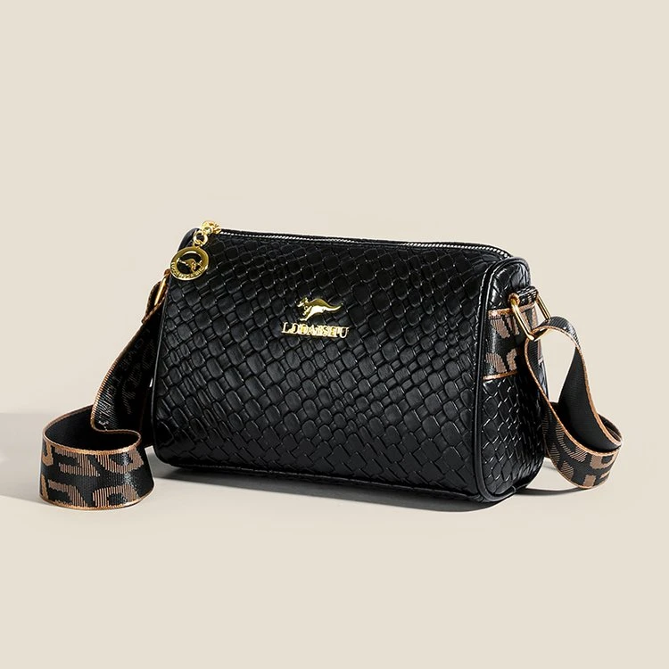 【长22高15厚10】新款时尚大容量编织包包8030黑色