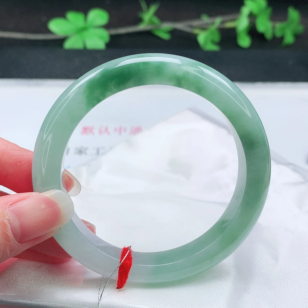 翡翠未镶嵌手镯54.5圈