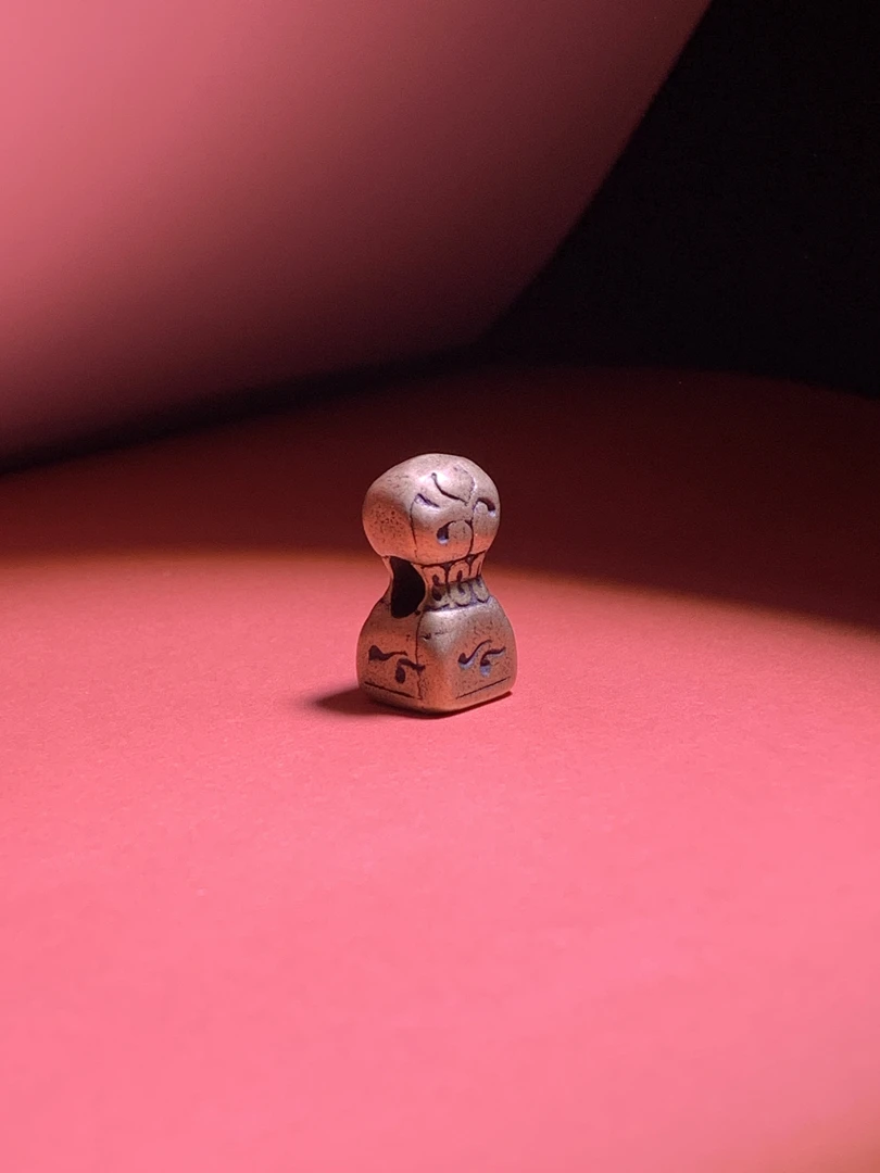 藏传文化藏系复古金属铁印擦擦文玩配件