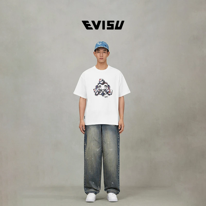 EVISU2025年夏季短袖T恤2ESHTM5TS7059RXCT