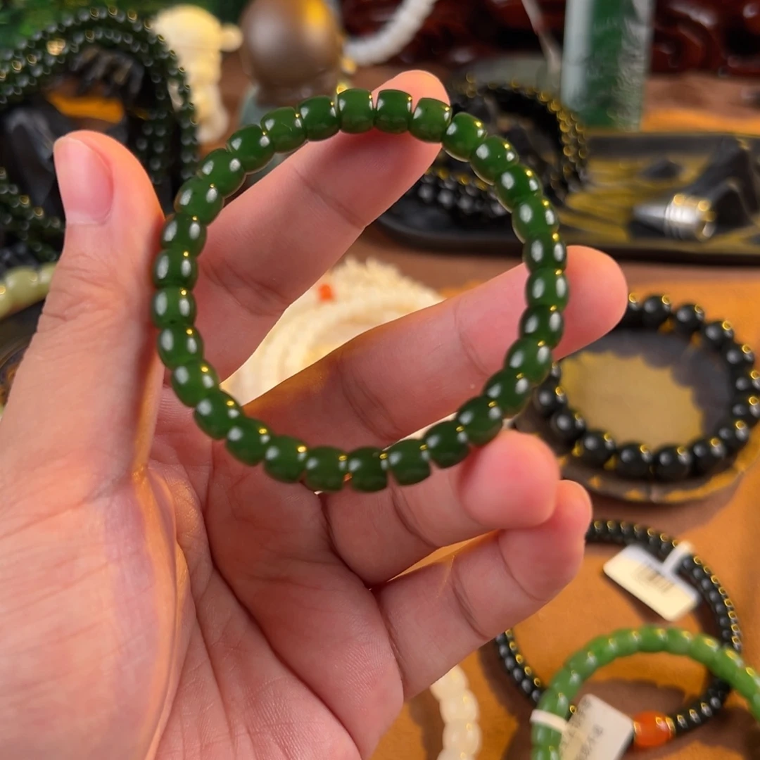 和田玉未镶嵌手链