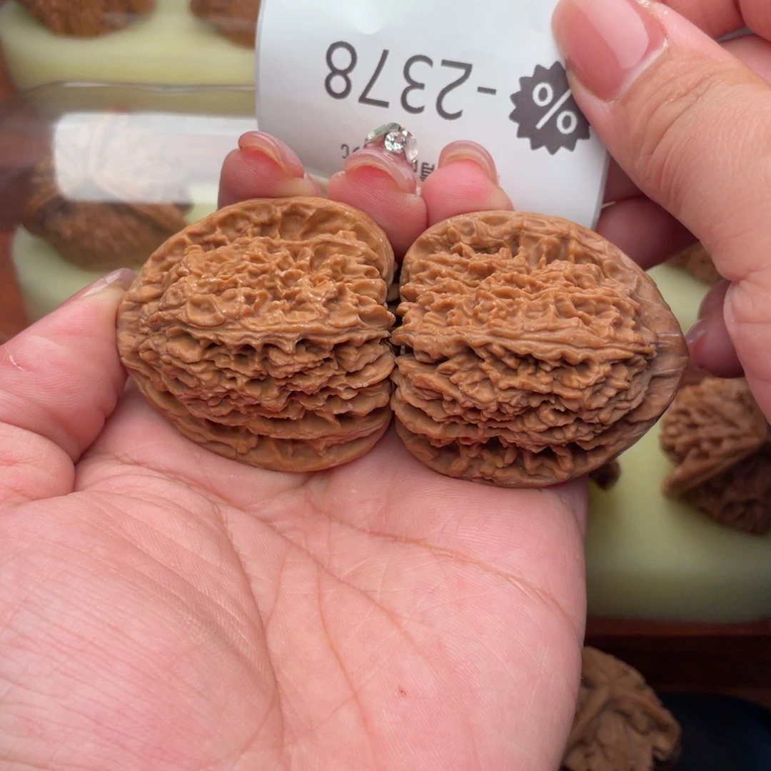 把件文玩核桃41高炮三角疆