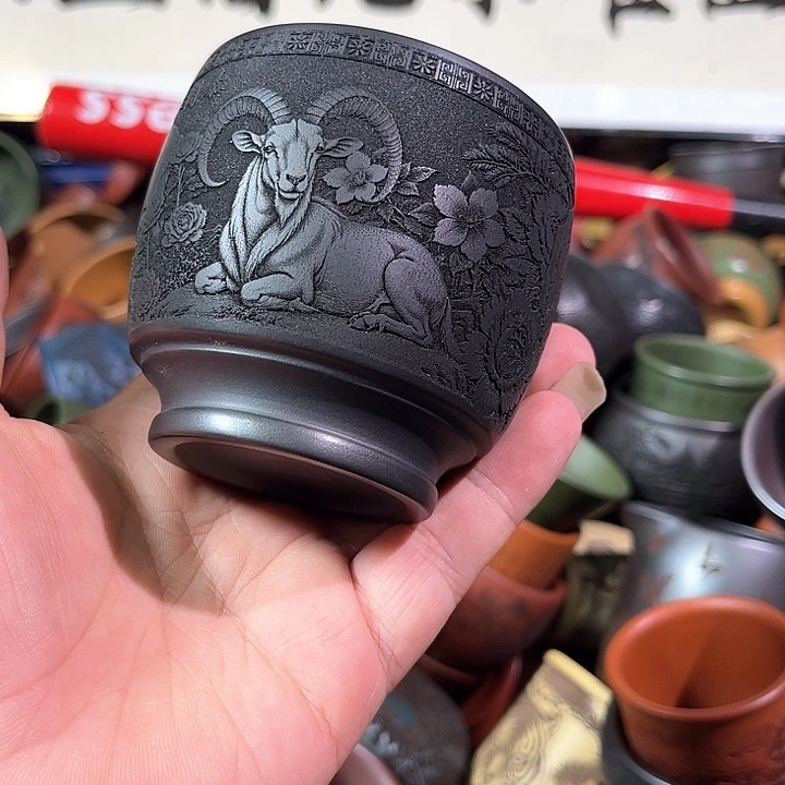 茶杯紫砂全手工紫砂主人杯