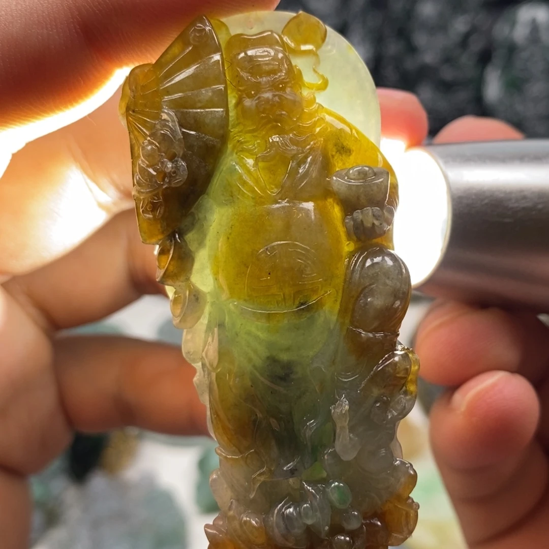 未镶嵌定制翡翠天然翡翠A货钟馗