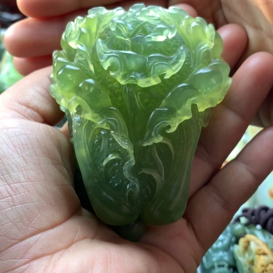 蛇纹石玉未镶嵌岫玉手把件
