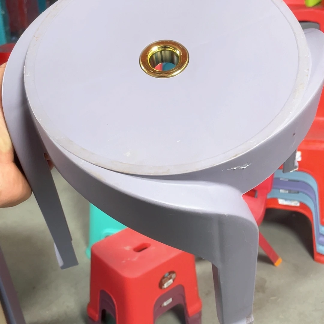 塑料清仓特价31高风车凳4个装灰色