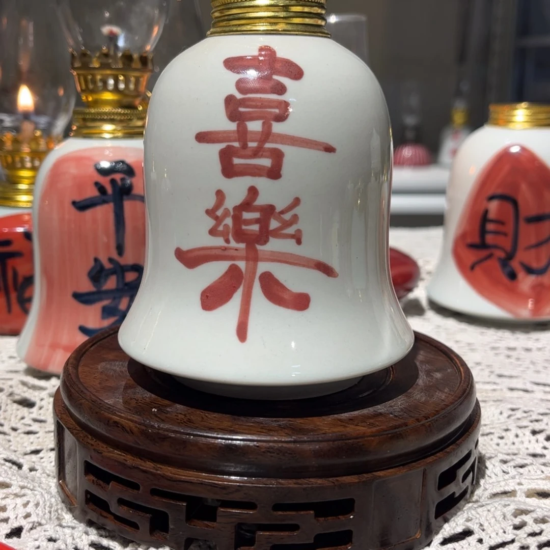 摆件景德镇陶瓷香薰灯